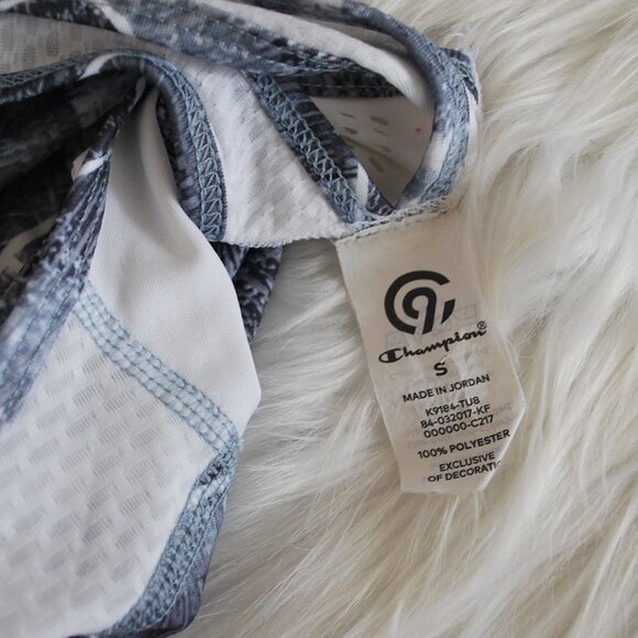 C9 by Champion Raceback Tank 100% Polyester Small Blue/White - Picture 3 of 3